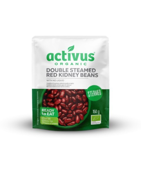 Ekologiškos raudonosios pupelės be skysčio ACTIVUS, plast. maišelyje, 150g  LT-EKO-001