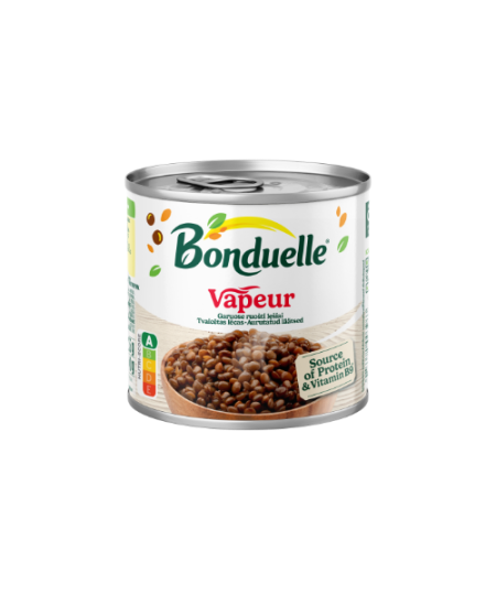 Garuose ruošti lęšiai BONDUELLE VAPEUR, 425 ml