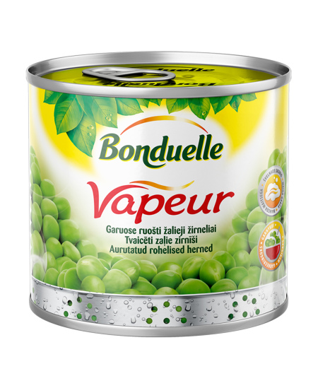Garuose ruošti žirneliai BONDUELLE Vapeur, 425 ml