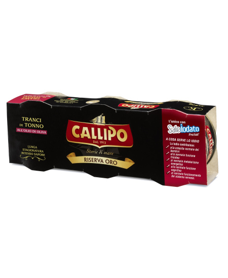 Gelsvauodegis tunas, CALLIPO, alyvuogių aliejuje, 3x70g