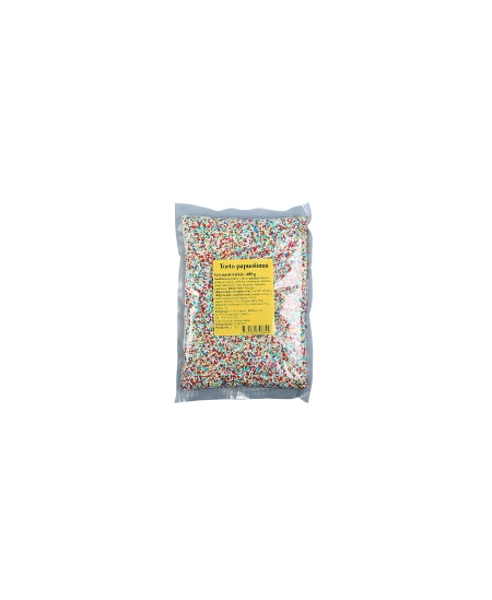 Ivairiaspalviai torto papuošimai,400 g