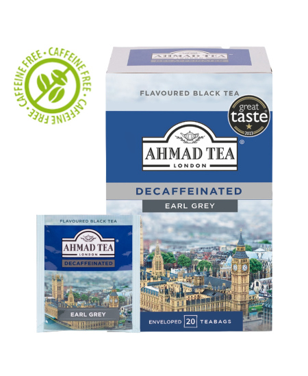 Juodoji arbata Ahmad Earl Grey be kofeino, 20vnt