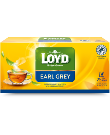 Juodoji arbata LOYD Earl Grey, 25 x 2 g