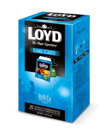 Juodoji arbata LOYD HORECA Earl Grey, 20 x 1,7g