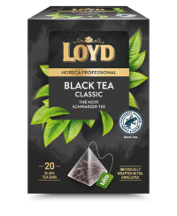 Juodosios arbatos gėrimas LOYD HORECA black, piramidės, 20 x 2g