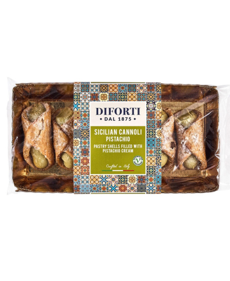 Kanoliai DIFORTI, su pistacijų kremu, 150g