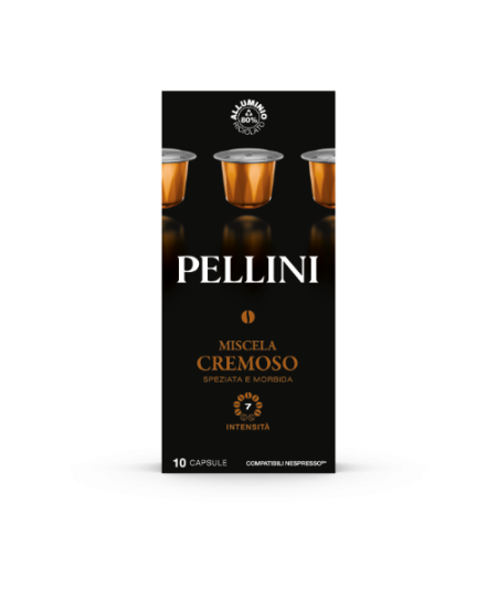 Kavos kapsulės PELLINI Cremoso, 10x5,5g