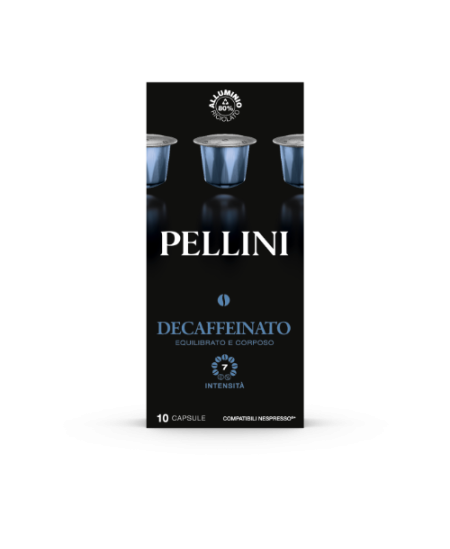 Kavos kapsulės PELLINI Decaffeinato, 10x5,5g