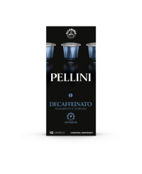 Kavos kapsulės PELLINI Decaffeinato, 10x5,5g