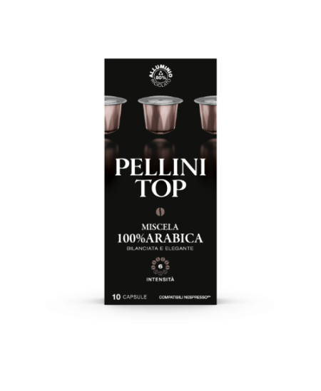 Kavos kapsulės PELLINI Top, 10x5,5g