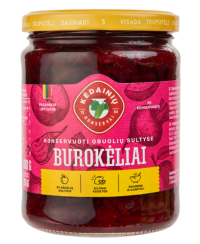 Konservuoti burokėliai obuolių sultyse, 480 g