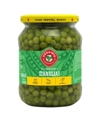 Konservuoti žalieji žirneliai, 690/450 g