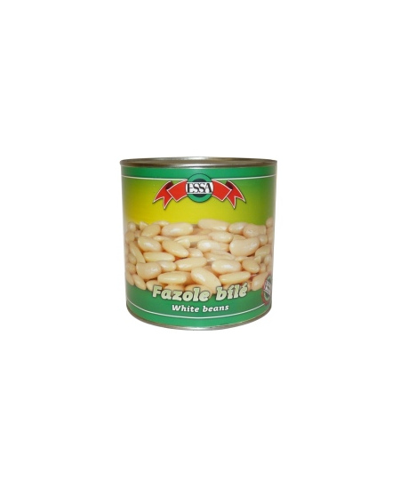 Konservuotos pupelės ESSA, baltos, 2,6 kg / 1,5 kg