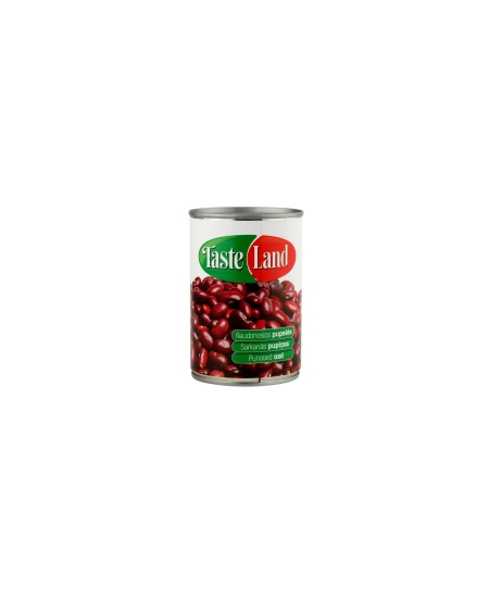 Konservuotos pupelės TASTE LAND, raudonos, 400 g/240 g