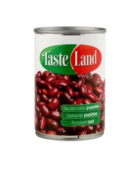 Konservuotos pupelės TASTE LAND, raudonos, 400 g/240 g
