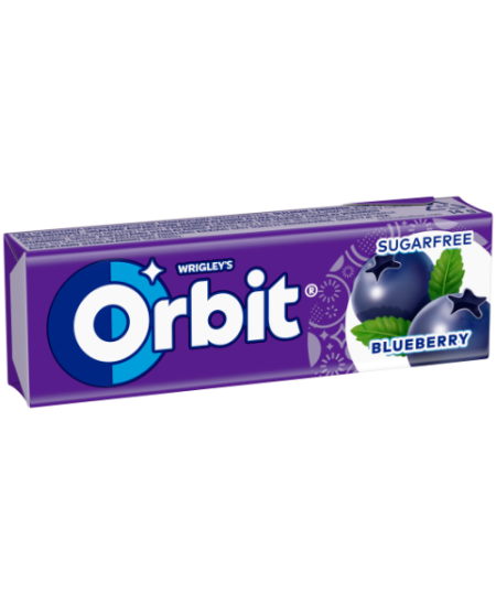 Kramtomoji guma ORBIT Blueberry, 14 g