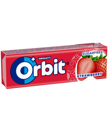 Kramtomoji guma ORBIT Strawberry Stickpack, 14 g