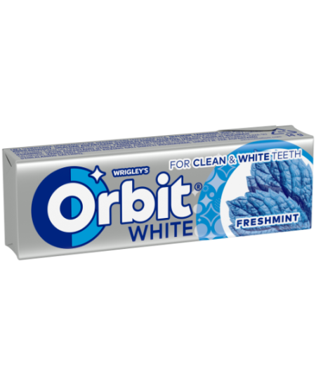 Kramtomoji guma ORBIT White Freshmint, 14 g