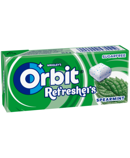 Kramtomoji guma ORBIT becukrė mėtų skonio, refreshers, 15,6 g
