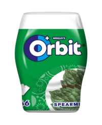 Kramtomoji guma su saldikliais ORBIT becukrė mėtų skonio spearmint, 64g