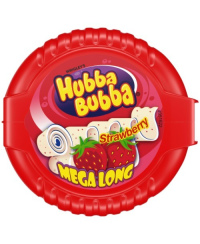 Kramtomos gumos juostelė HUBBA BUBBA Strawberry Tape, 56g