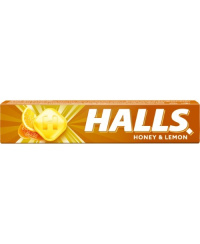 Ledinukai HALLS Honey Lemon, medaus ir citrinų skonio, 33,5 g