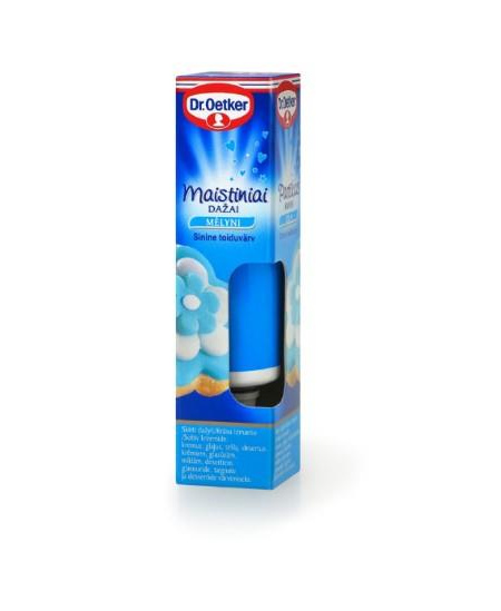 Maistiniai geliniai dažai DR.OETKER, mėlyni, 10 g