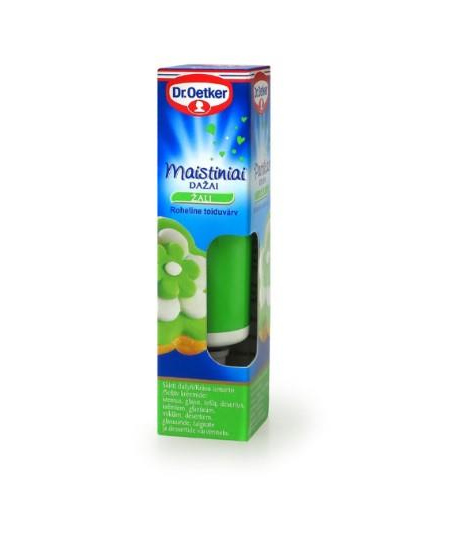 Maistiniai geliniai dažai DR.OETKER, žali, 10 g