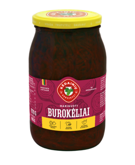 Marinuoti KĖDAINIŲ burokėliai, 900 ml / 495 g