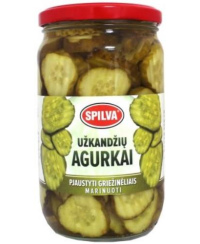 Marinuoti agurkai pjaustyti, 680g/350g