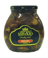 Marinuoti grybai MIKADO SHIITAKE, 530 g / 310 g