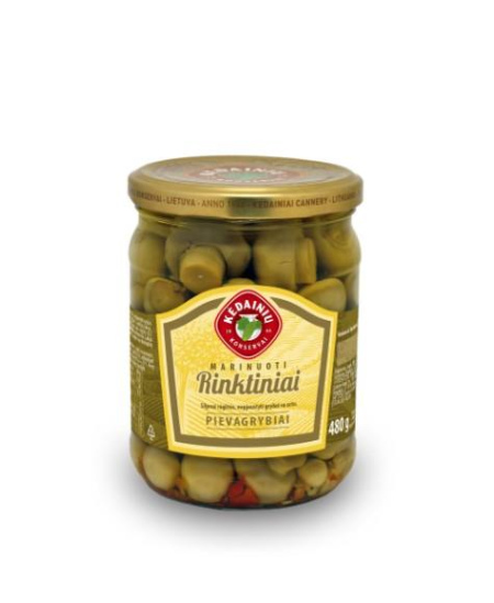 Marinuoti pievagrybiai KĖDAINIŲ RINKTINIAI, 480g/255g