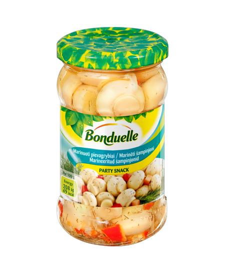 Marinuoti pievagrybiai Party Snack BONDUELLE, 280 g / 165 g
