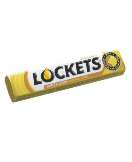 Pastilės LOCKETS Honey & Lemon, 41 g