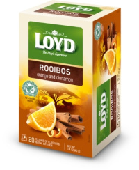 Raudonoji arbata LOYD, apelsinų ir cinamono skonio, 20 x 2g