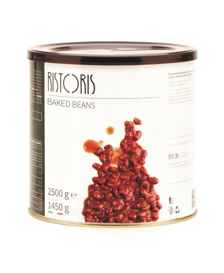 Raudonosios pupelės pomidorų padaže RISTORIS, kepintos, 2,62kg/1,19kg
