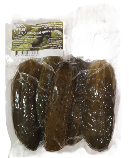 Rauginti agurkai SAVICKŲ ŪKIS, vakuume, 500 g