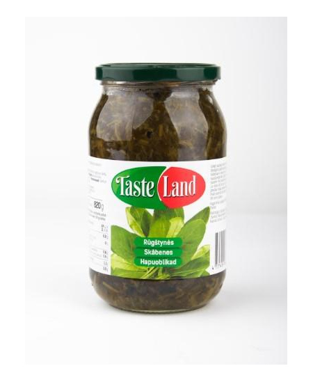 Rūgštynės TASTELAND, pjaustytos, 820 g