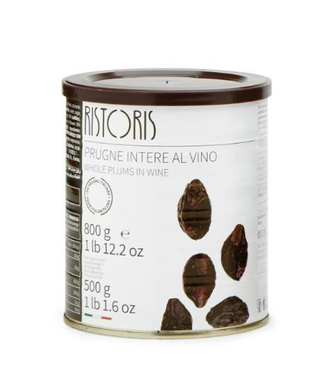 Slyvos vyne RISTORIS, su kauliuku, 800g/500g