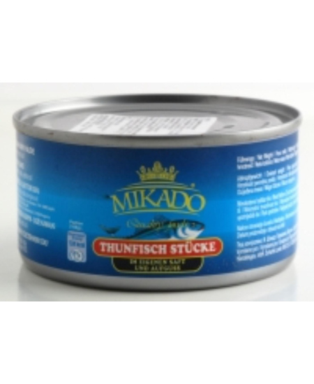 Tunų gabalai savo sultyse MIKADO, 185 / 130 g