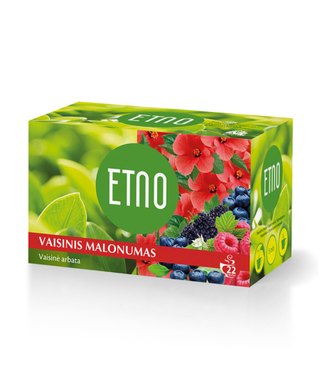 Vaisinė arbata ETNO VAISINIS MALONUMAS, 22 x 1,5 g