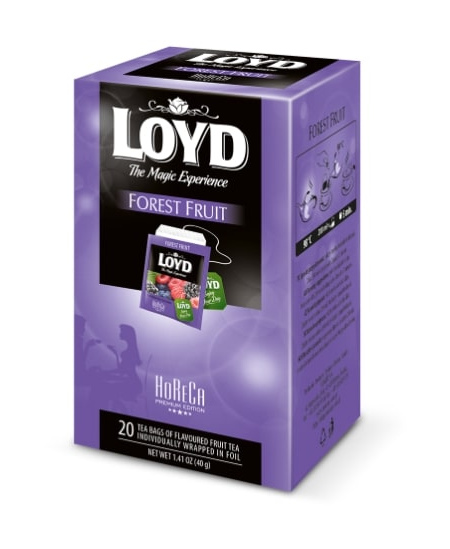 Vaisinė arbata LOYD HORECA line, miško uogų skonio, 20 x 1,7g