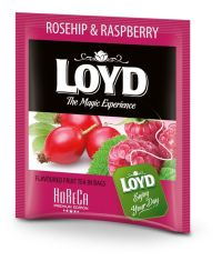 Vaisinė arbata LOYD HORECA line, su erškėtuogėmis ir avietėmis, 500 x 2 g
