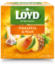 Vaisinė arbata LOYD, ananasų ir kriaušių skonio, 20 x 2g