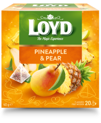 Vaisinė arbata LOYD, ananasų ir kriaušių skonio, 20 x 2g
