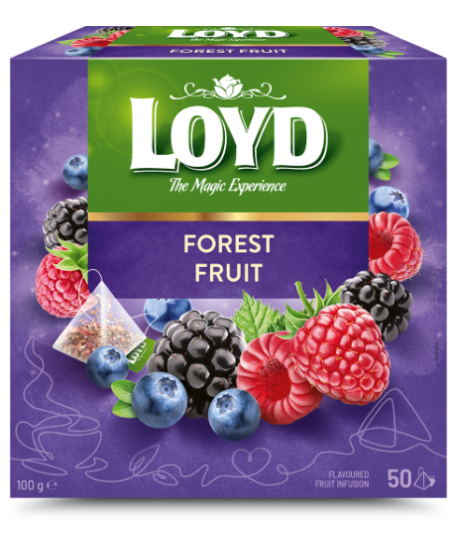 Vaisinė arbata LOYD, miško uogų skonio, 50 x 2g