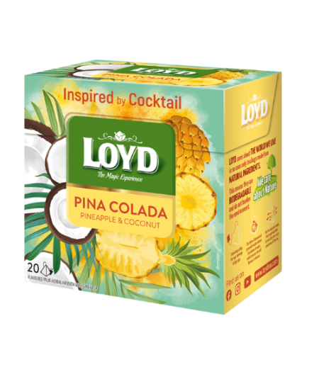 Vaisinė arbata LOYD, pina colada skonio, 20 x 1.7g