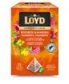 Vaisinės arbatos gėrimas LOYD Rooibos su manuka medumi avietėmis ir spanguolėmis, piramidė,20 x 1,7g