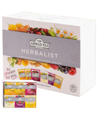 Vaisinės ir žolelių arbatos rinkinys AHMAD HERBALIST, 60 arbatos pakelių folijos vokeliuose