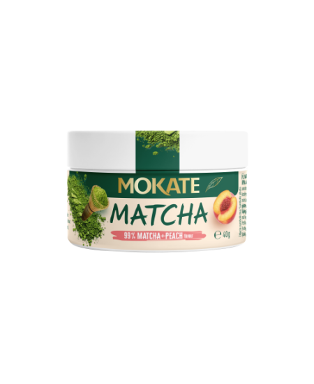 Žalioji arbata  MOKATE Matcha persikų skonio 40g